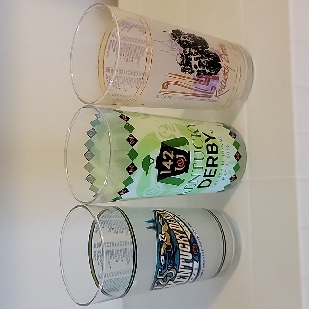 Three Derby Glasses